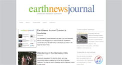 Desktop Screenshot of earthnewsjournal.com